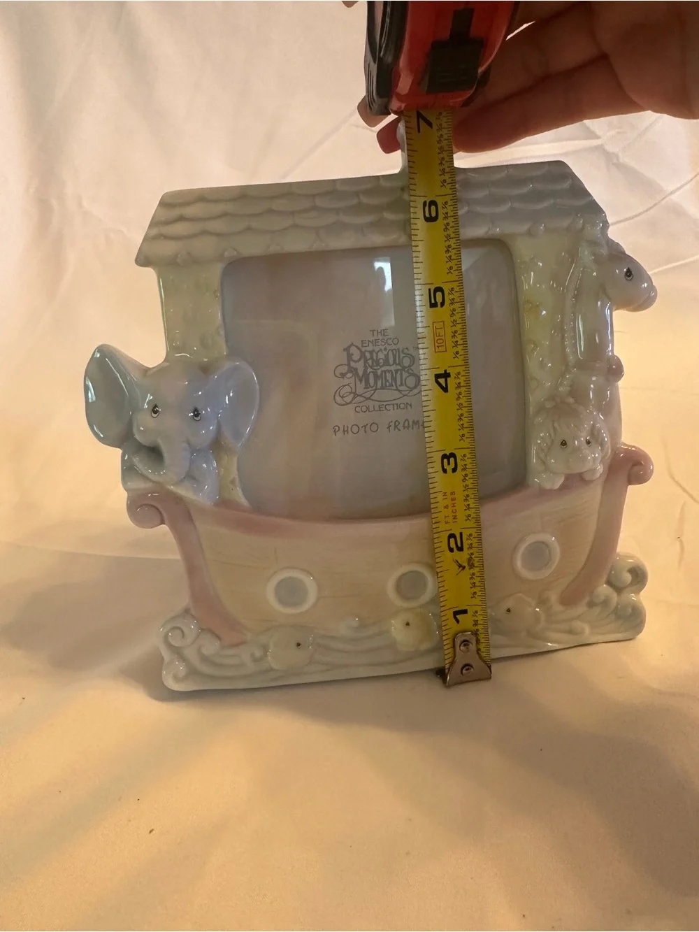 Precious Moments Enesco Pastel Noah's Ark Ceramic Frame 165611